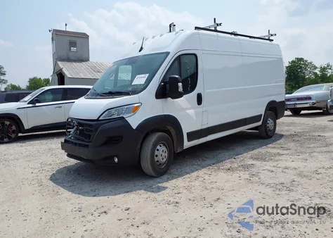 2023 Ram Promaster 2500 High Roof 159 Wb из США, поврежденный, VIN 3C6LRVDG6PE503953
